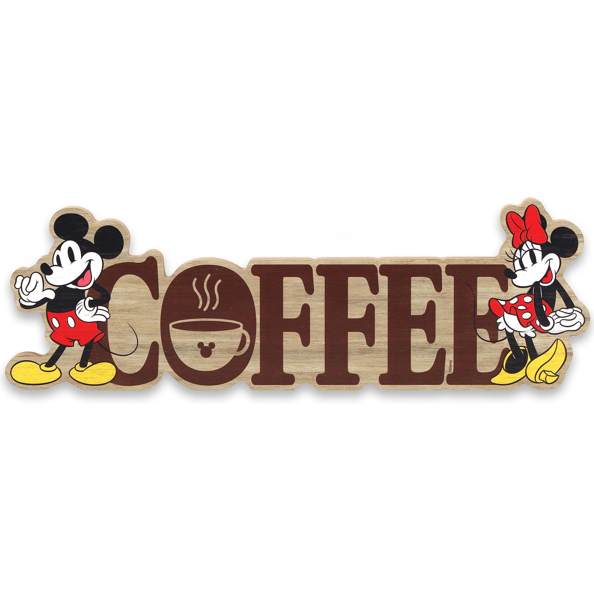 Amazon.com: Disney Mickey Mouse and Minnie Mouse Coffee Wood